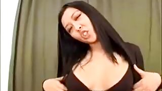 Hot exotic beauty analized by two black cocks